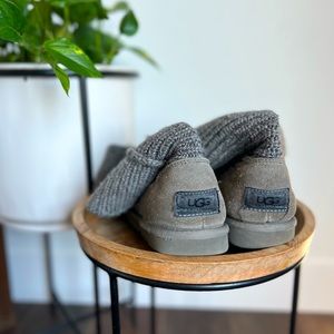 Slouchy gray Ugg boots